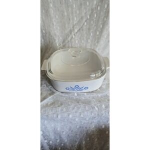 Vintage Corning Ware Blue Cornflower 2 1/2 Qt Casserole/ Lid, 1 Qt  , Petite Pan